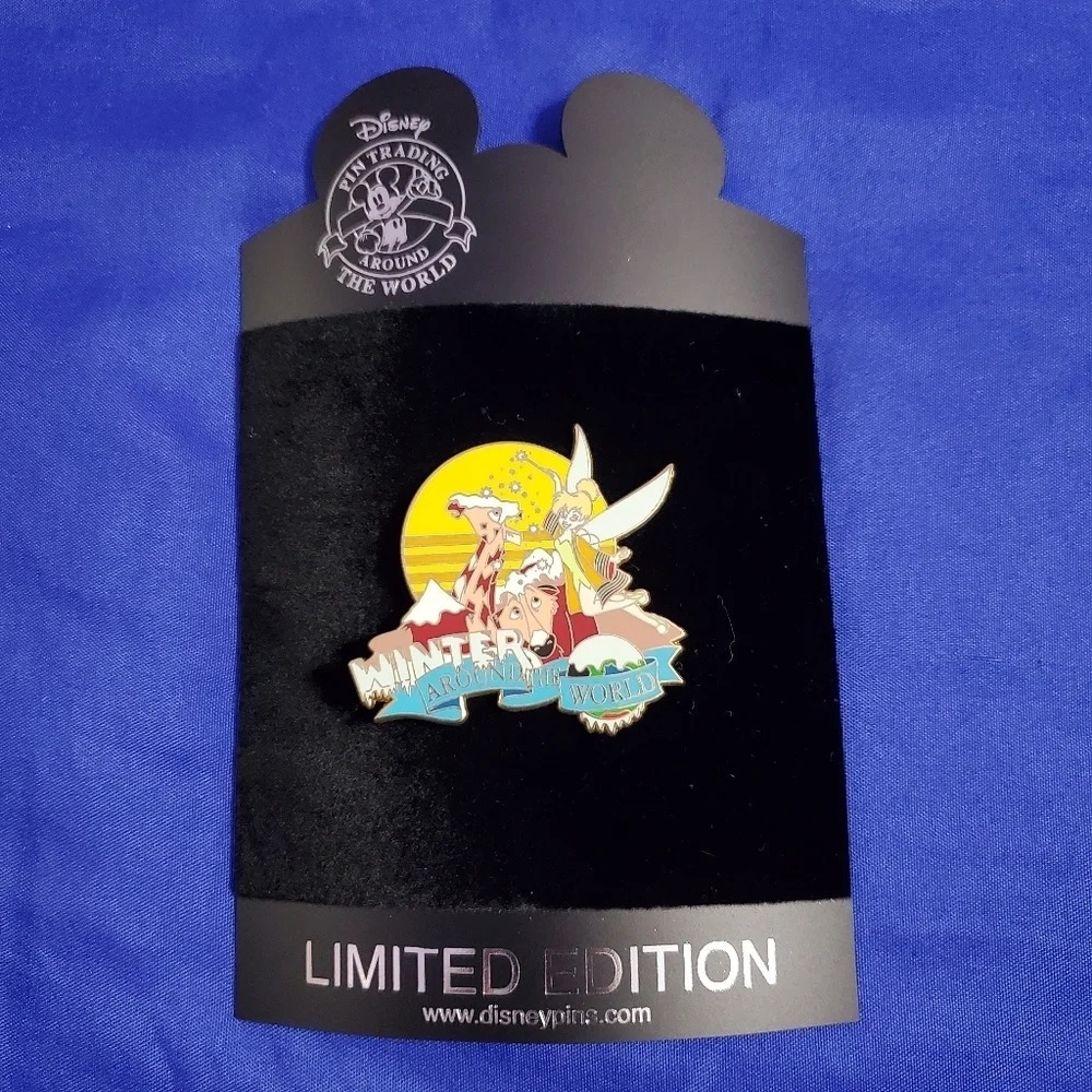 Disney Pin Trading LE Winter Around The World Tinkerbell Pin